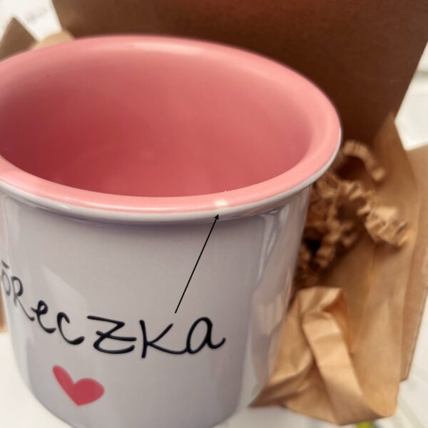 Kubek Córeczka różowy OUTLET - obrazek 2