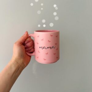 Kubek matowy Mama w kokardki OUTLET