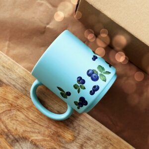 Kubek matowy w borówki